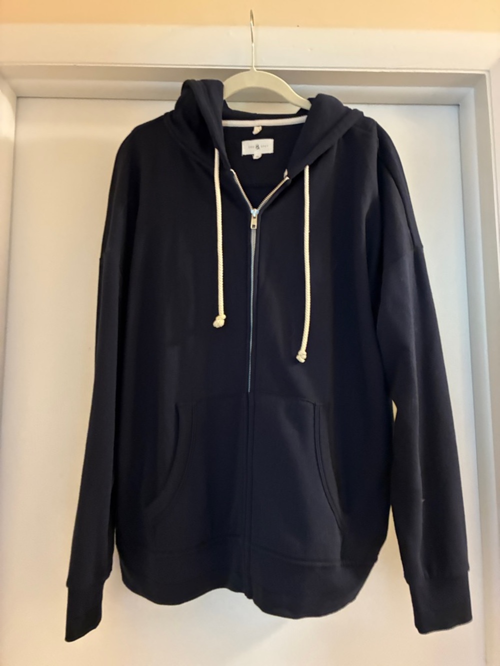 Lou & Grey Navy full zipper sweatshirt